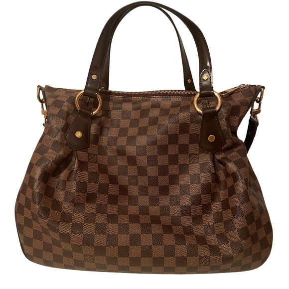 Authentic Louis Vuitton Evora GM Tote Should Bag- Damier Ebene - Picture 2 of 10